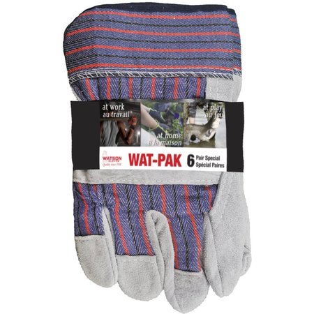 Watson Gloves Watpak Econo Combo Work Gloves, PK6 PK 104X6